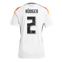 Camiseta Alemania Antonio Rudiger #2 Primera Equipación para mujer Eurocopa 2024 manga corta